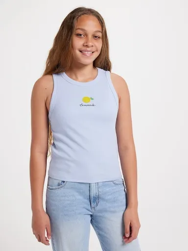 Just Jeans Girls Rebecca Rib Tank