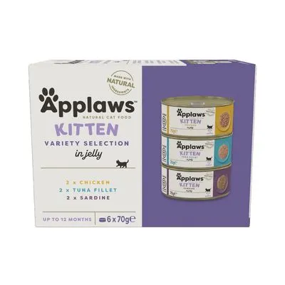 Boîtes Applaws pour chat : 4 x 70 g + 2 boîtes offertes !