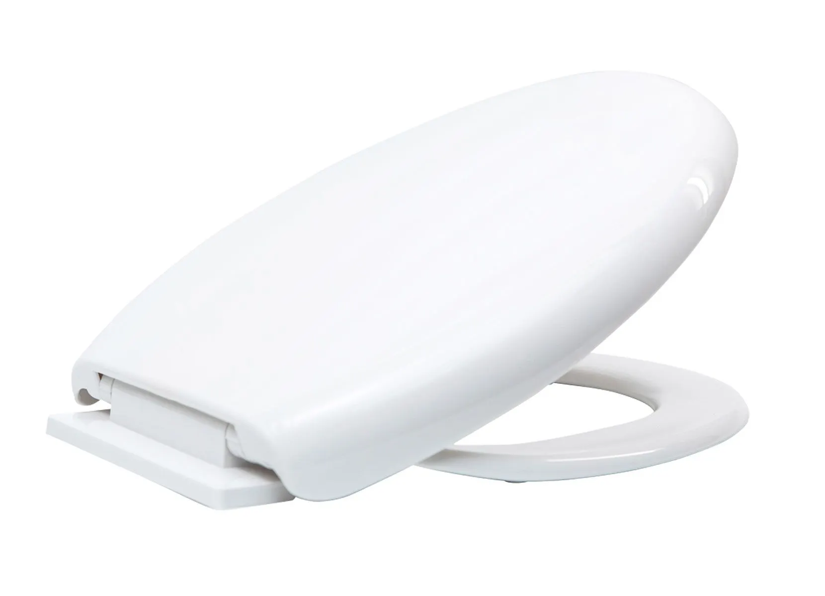 WC-Sitz aus Kunststoff 43x36cm Weiß
