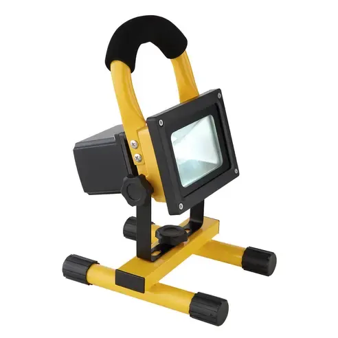 LED-Akku-Baustrahler - gelb-schwarz - 22,5 cm