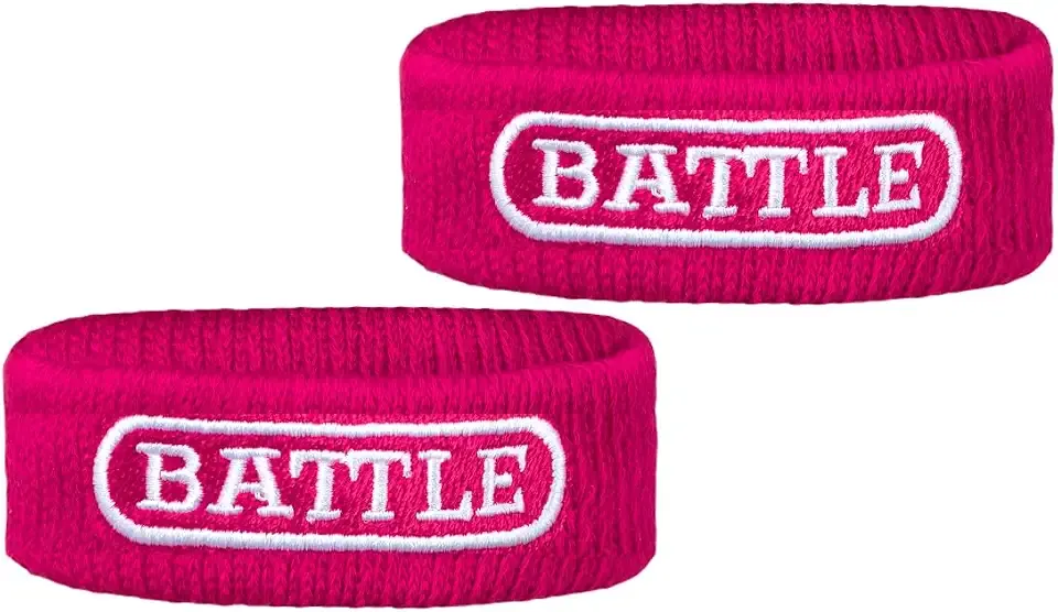 Battle Football Armbands - High-Performance Bands for Football Athletes - Includes 2 Bicep Bands - Ultra-Soft Material to Wick Away Sweat and Keep Hands Dry and Comfortable - Machine Washable