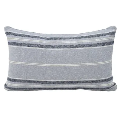 allen + roth 12-in x 20-in navy Oblong Indoor Decorative Pillow