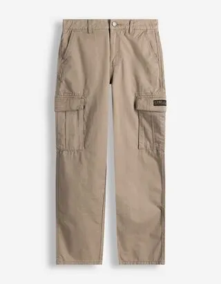 Pantaloni cargo - Taglio ampio - Beige