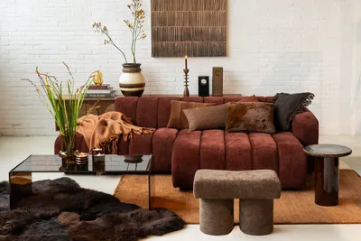 Hoekbank Dolce S home burgundy rechts