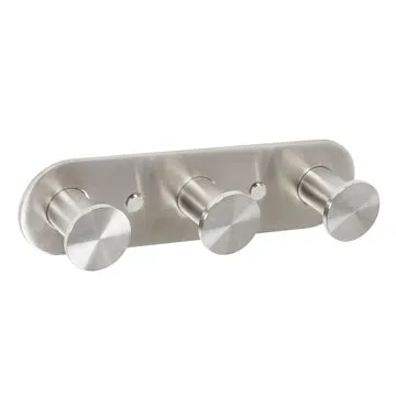 Appendiabito Triplo in Acciaio Spazzolato Linea Blizz