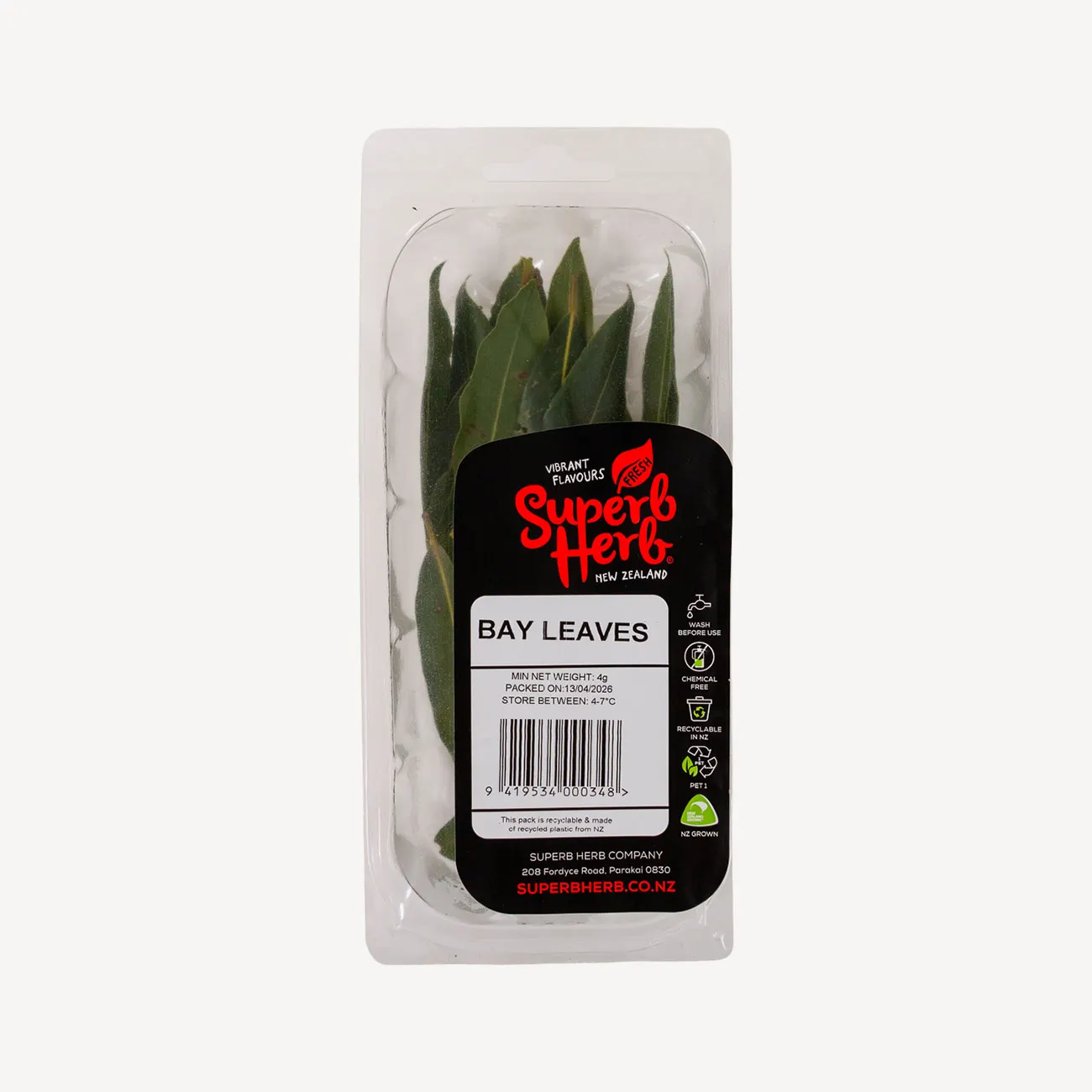 superb herb bay leaves prepack 4g