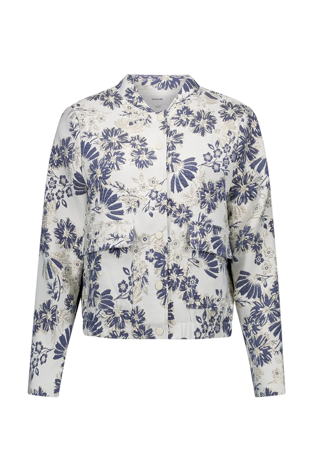 Jasje met glanzende bloemenprint