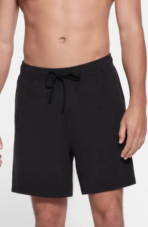 Stretch Cotton Blend Jersey Lounge Shorts (Regular & Big)