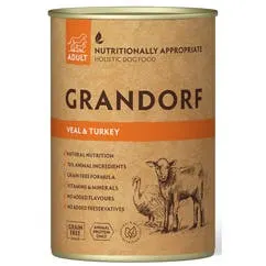 Natvoer voor honden Adult 400g Kalf,Kalkoen