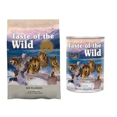 Croquettes Taste of the Wild pour chien 12,2 kg + aliment humide 390 g : 15 % de remise !