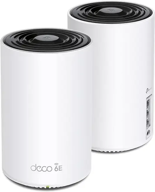 Deco XE75 AXE5400 Tri-Band WiFi 6E Mesh System - Covers up to 5500 Sq.Ft, Replaces WiFi Router and Extender, AI-Driven Mesh, 6GHz Band, 2-Pack