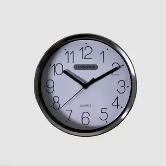 Lexington Mason Wall Clock Silver White 20cm