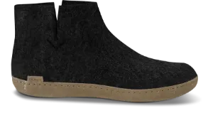 Glerups Tøfler med Skinnsåle Charcoal