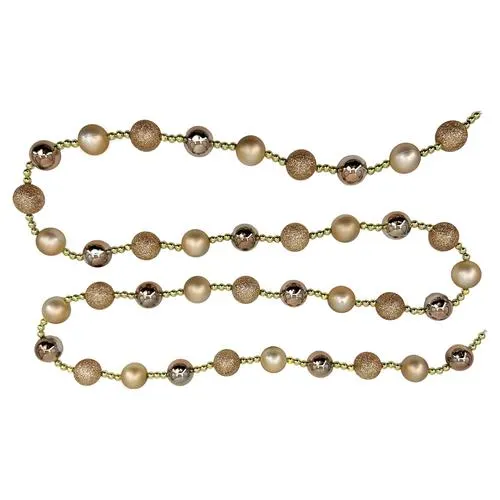 Enchanted Forest® 6'7" Copper Shatterproof Ornament Christmas Garland