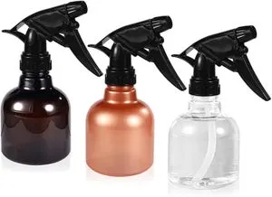Set di 3 flaconi spray vuoti in plastica - per la pulizia dei capelli - 250 ml