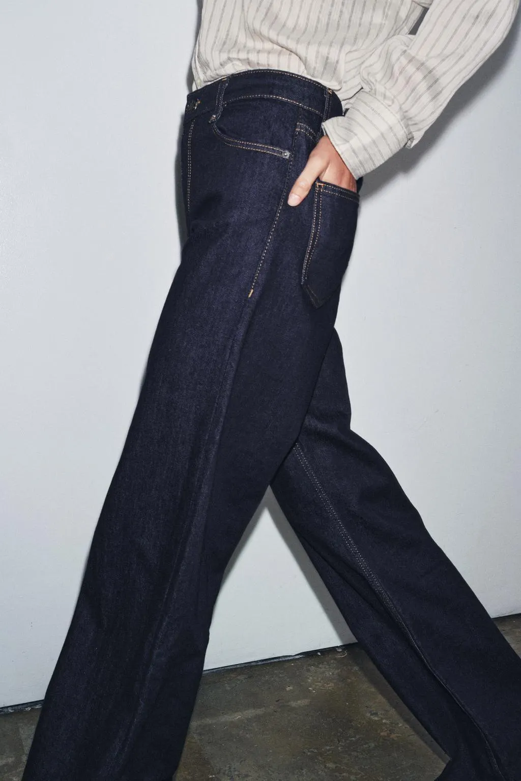 ZW COLLECTION WIDE-LEG HIGH-WAIST JEANS