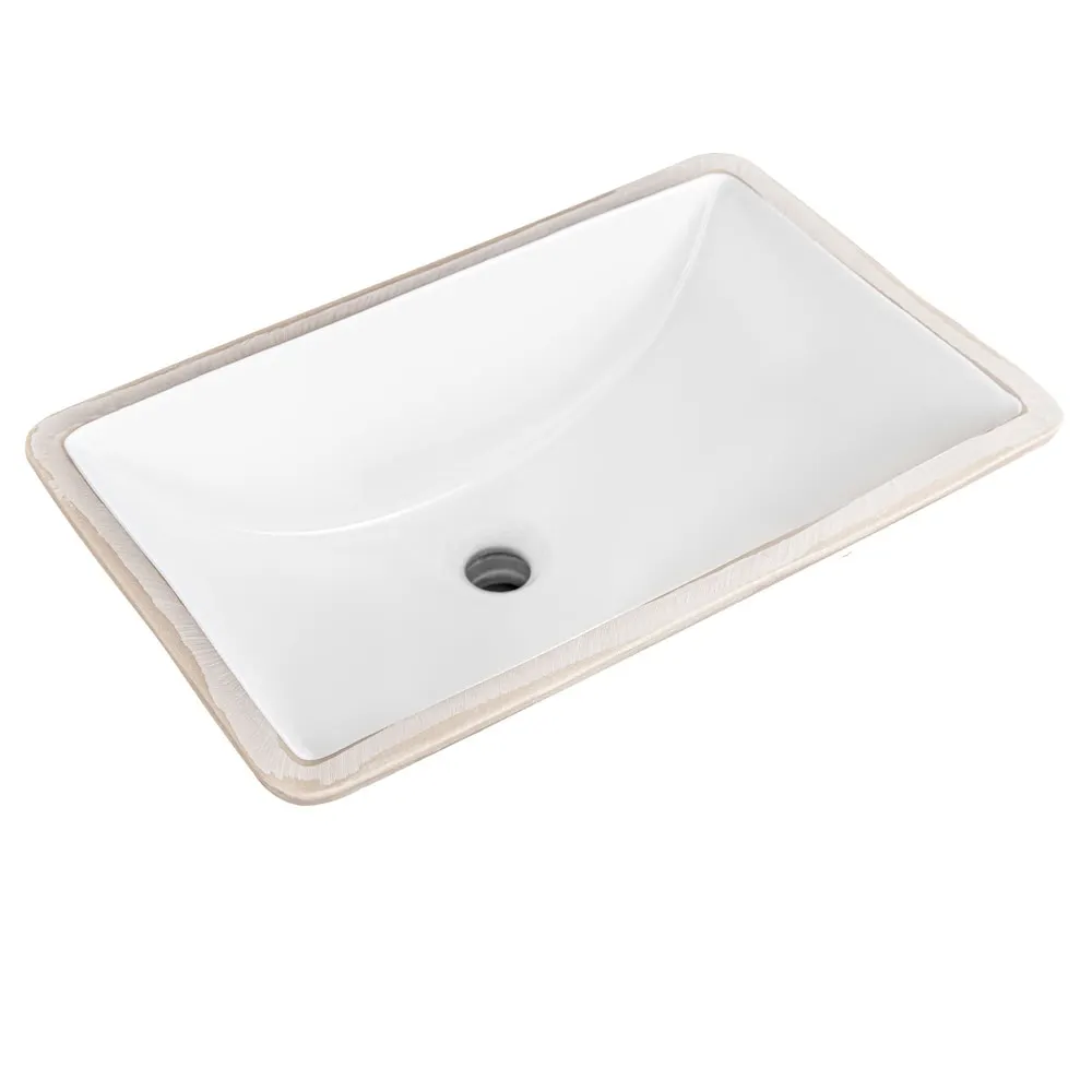Glacier Bay Square 21.5-inch Undermount Sink in White
