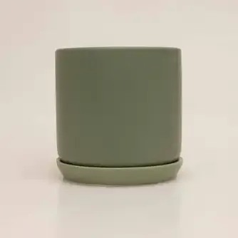 Boston Living Ella Ceramic Planter Pot Sage Green 14cm
