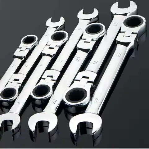 6-24mm movable head ratchet wrenchDouble head dual-use plum blossom open mirror wrenchHardware tools Automotive tools Hand tools