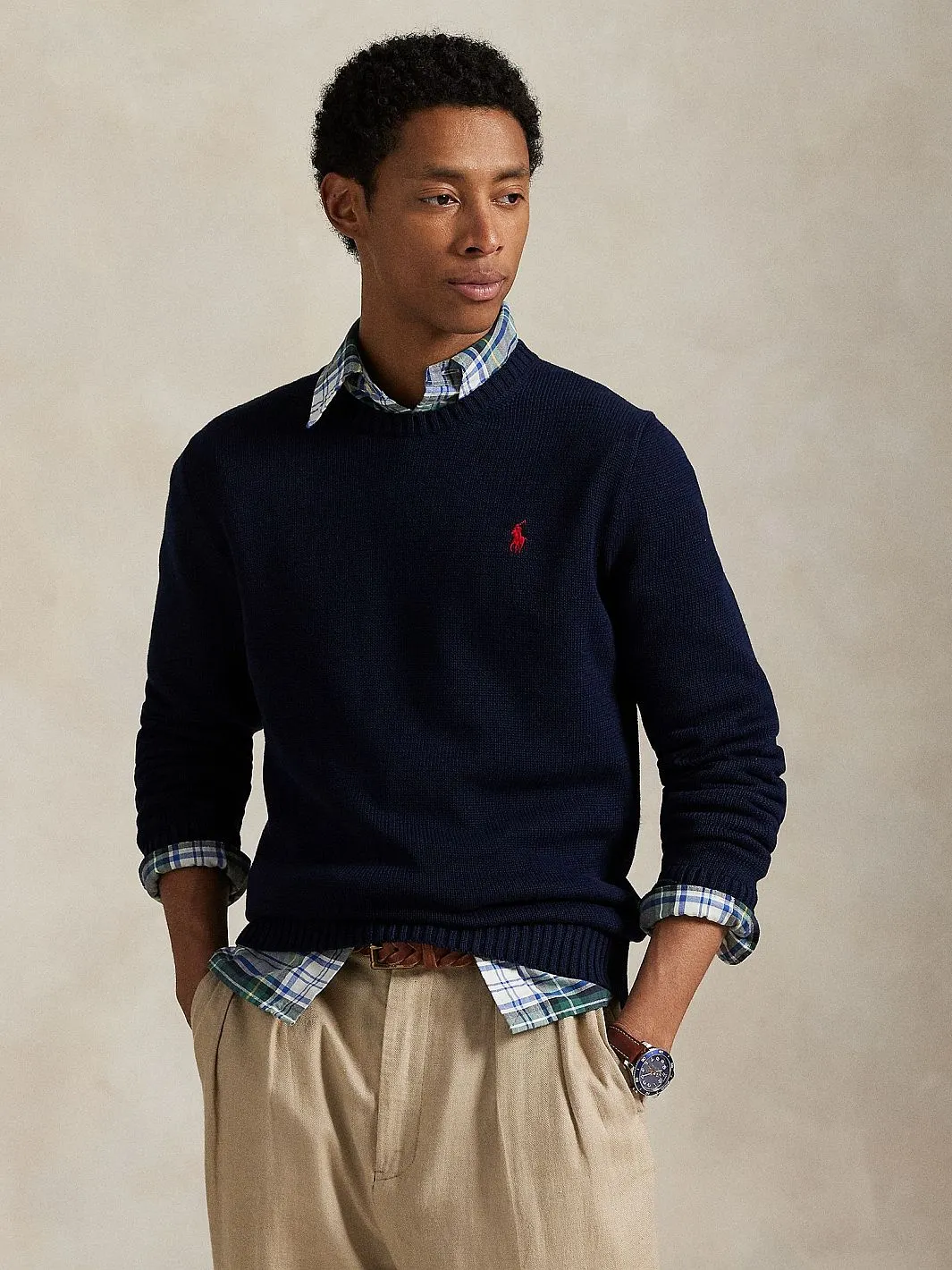 COTTON CREWNECK SWEATER