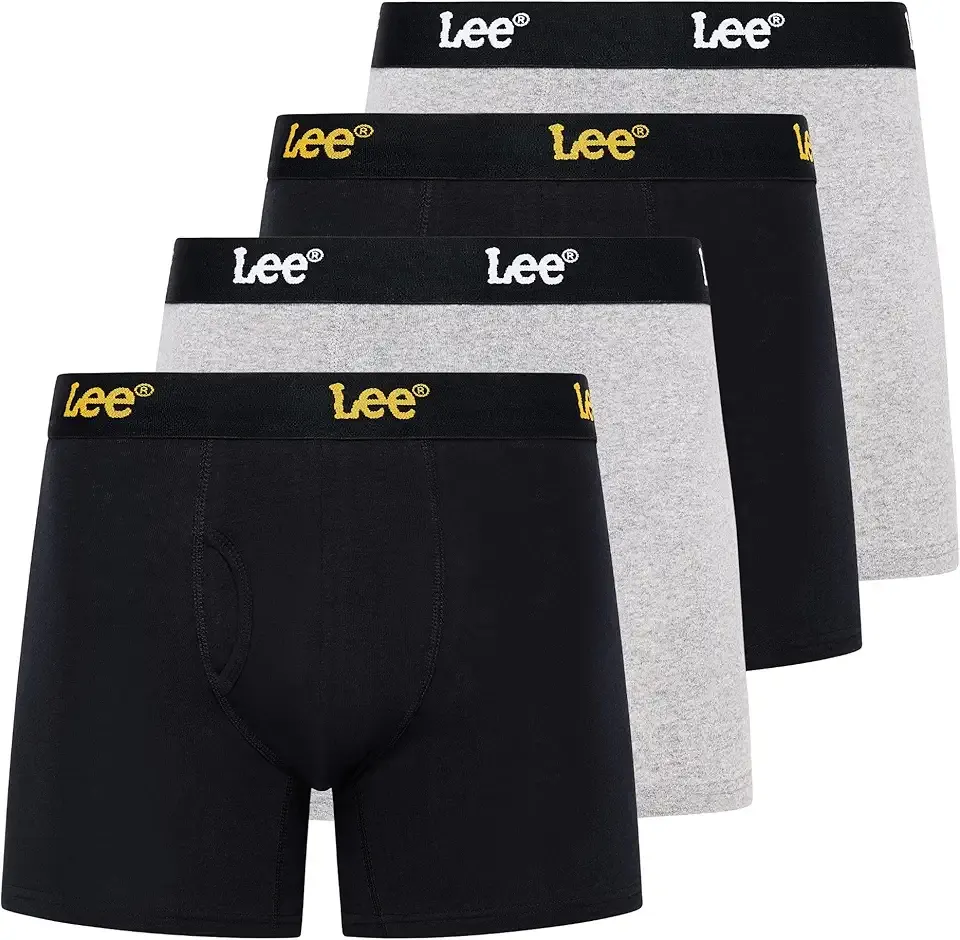Mens Underwear 4 Pack Boxers for Men Cotton Stretch Boxer Briefs
