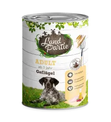 LandPartie mit Geflügel für Hunde 6 x 800 g