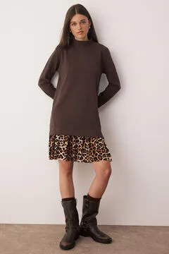 Vestido mini jersey