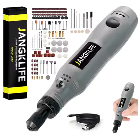 JANGKLIFE USB Cordless Rotary Tool Kit Woodworking Engraving Pen DIY For Jewelry Metal Glass Mini Wireless Drill
