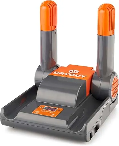 DryGuy Shoe, Boot, Garment & Gear Electric Dryer, Quick Drying for Ski, Work, Sports Equipment – Energy Efficient, Odor Eliminating Design, Home or Garage Use,2 Port, Heat + Fan + Digital DryGuy Shoe, Boot, Garment & Gear Electric Dryer, Quick Dry…