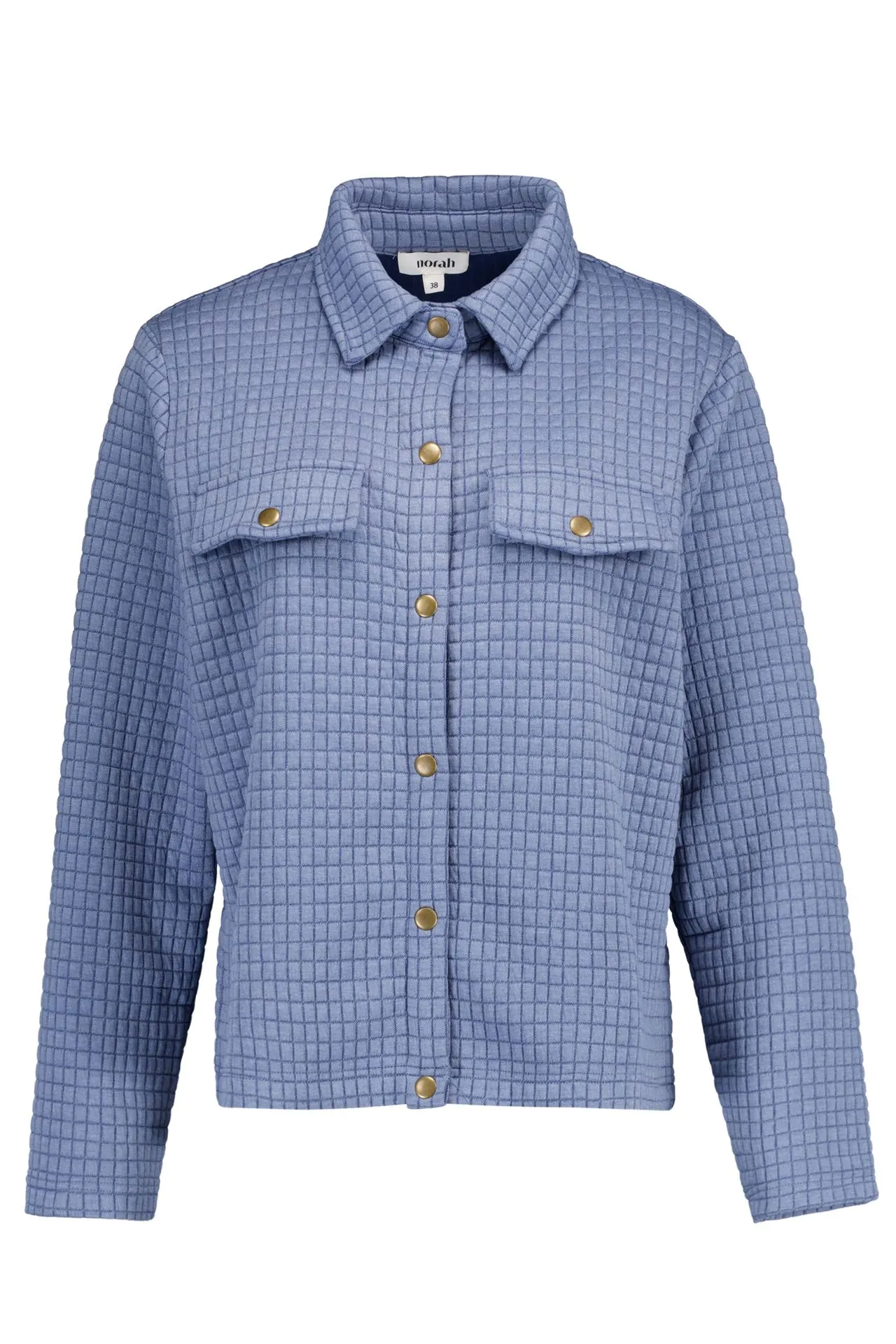 Blauw jasje met structuur