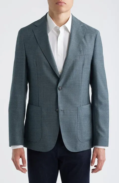 Hanry Slim Fit Textured Virgin Wool Sport Coat