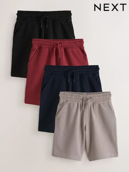 Natural/Raspberry/Black/Navy Regular Fit Basic Shorts (3-16yrs)