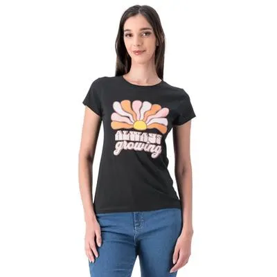 Playera Mxstaza Mujer Estampado Always Growing Manga Corta