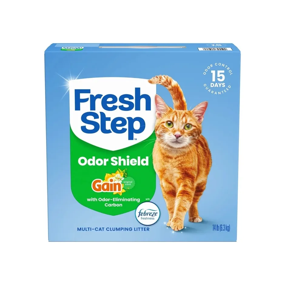 Fresh Step Clumping Litter With Febreze Freshness and Gain Scent, 14 lb. Box