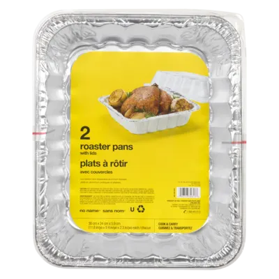 Roaster Pans with Lids 30 cm x 24 cm x 5.9 cm