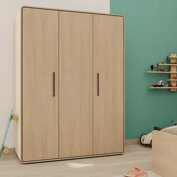 Kleerkast NESTOR Eik/Zwart B155