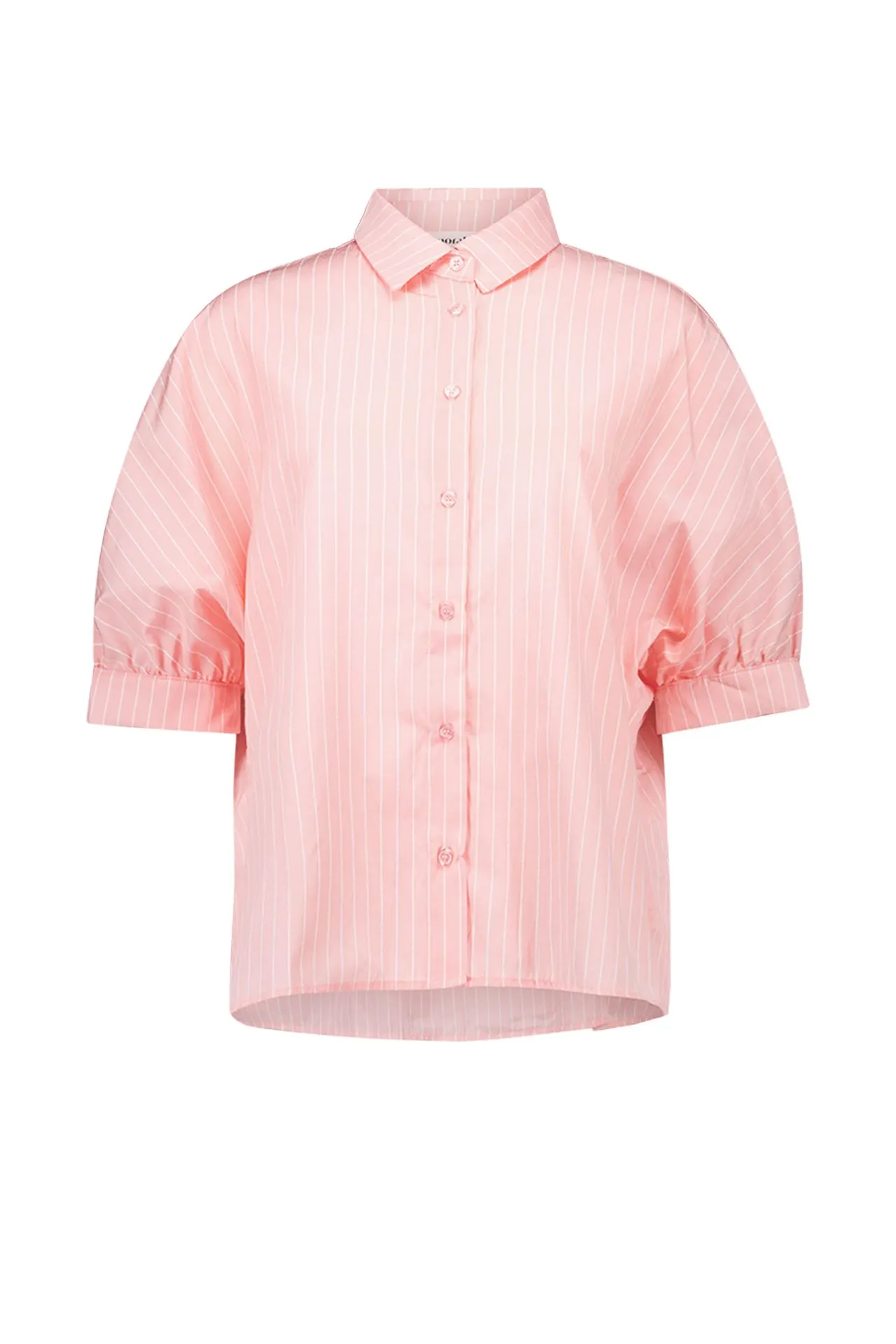 Roze/wit gestreepte blouse