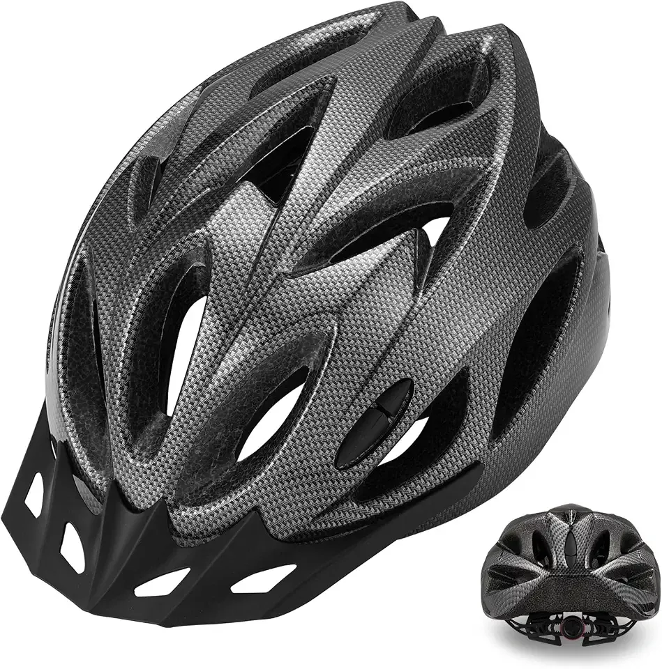 Zacro Adult Bike Helmet, CPSC Certified Lightweight Helmet with Visor & Removable Pads for Men Women