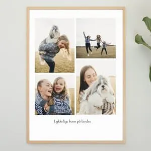Personlig plakat | Bildecollage Kaja