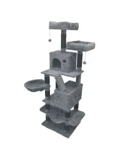 Adori Krabpaal Balou - Krabmeubel - 45x55x168 cm Donkergrijs Zwart