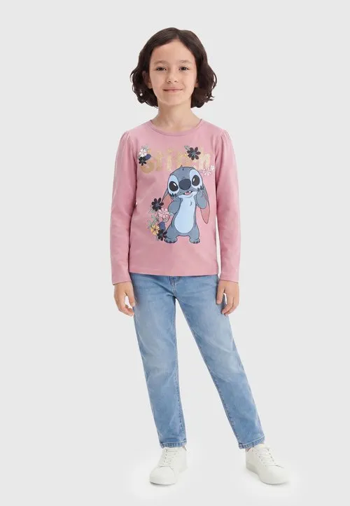 NMFJINA STITCH LS TOP BOX NOOS WDI - Topper langermet - lilas
