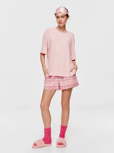 Pink Drape Boyfriend Tee