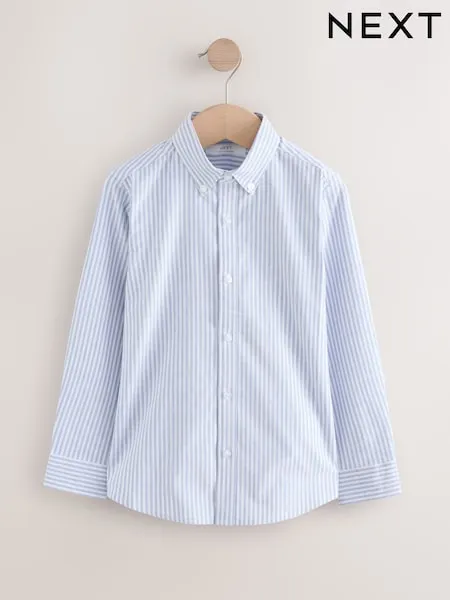 Blue/White Single Oxford Shirt (3-16yrs)