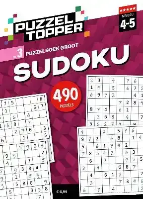 Puzzelboek groot sudoku 4-5 punt nr3