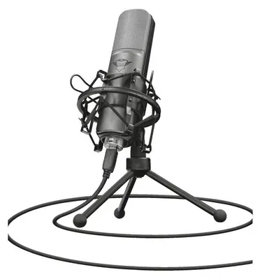 Trust GXT 242, Tischmikrofon, -45 dB, 20 - 20000 Hz, 2200 Ohm, 48 kHz, Unidirektional/ Kardioid