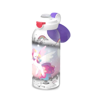 Drinkfles UNICORN GLOW Flipdop 600ml