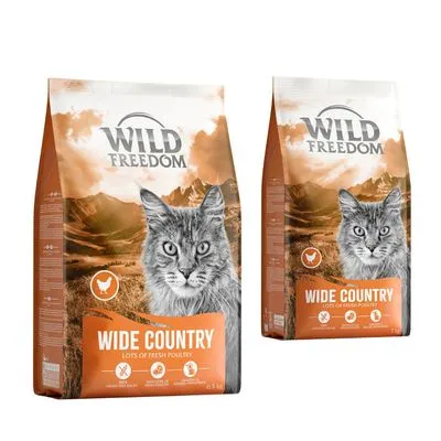 Croquettes Wild Freedom Adult pour chat : 6,5 kg + 2 kg offerts !"Wide Country" volaille