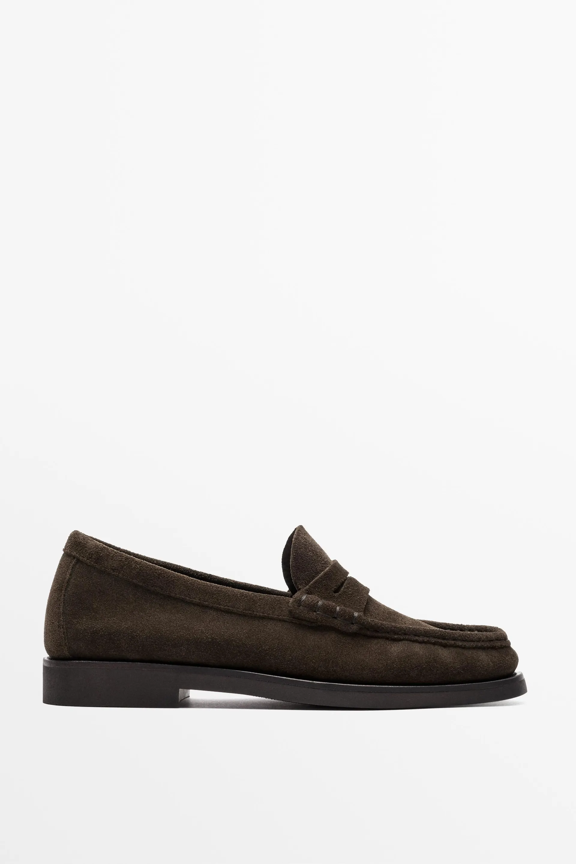 Leather penny loafer