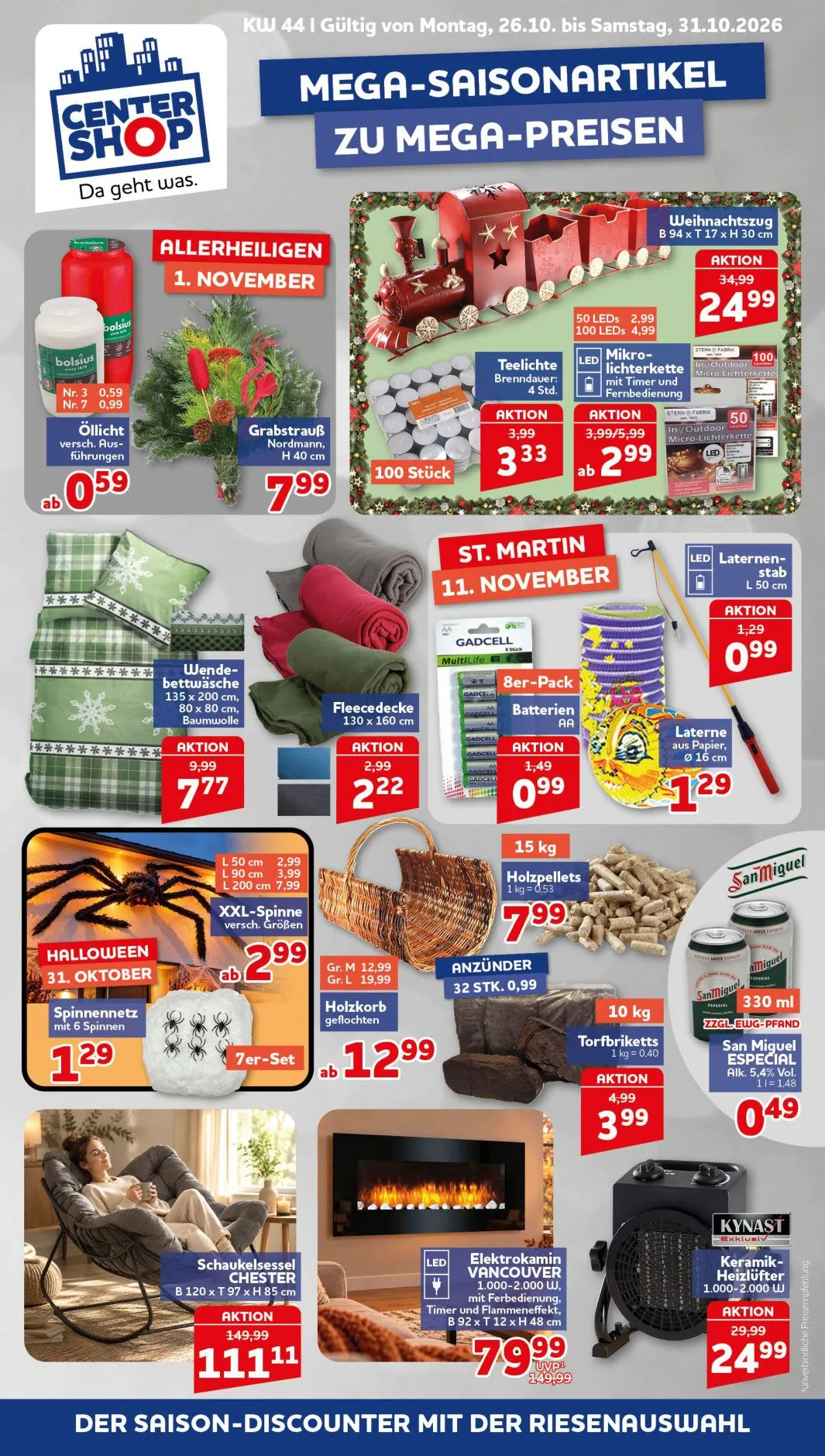 CENTERSHOP — 2026-10-26 von 26. Oktober bis 31. Oktober 2026 - Prospekt seite