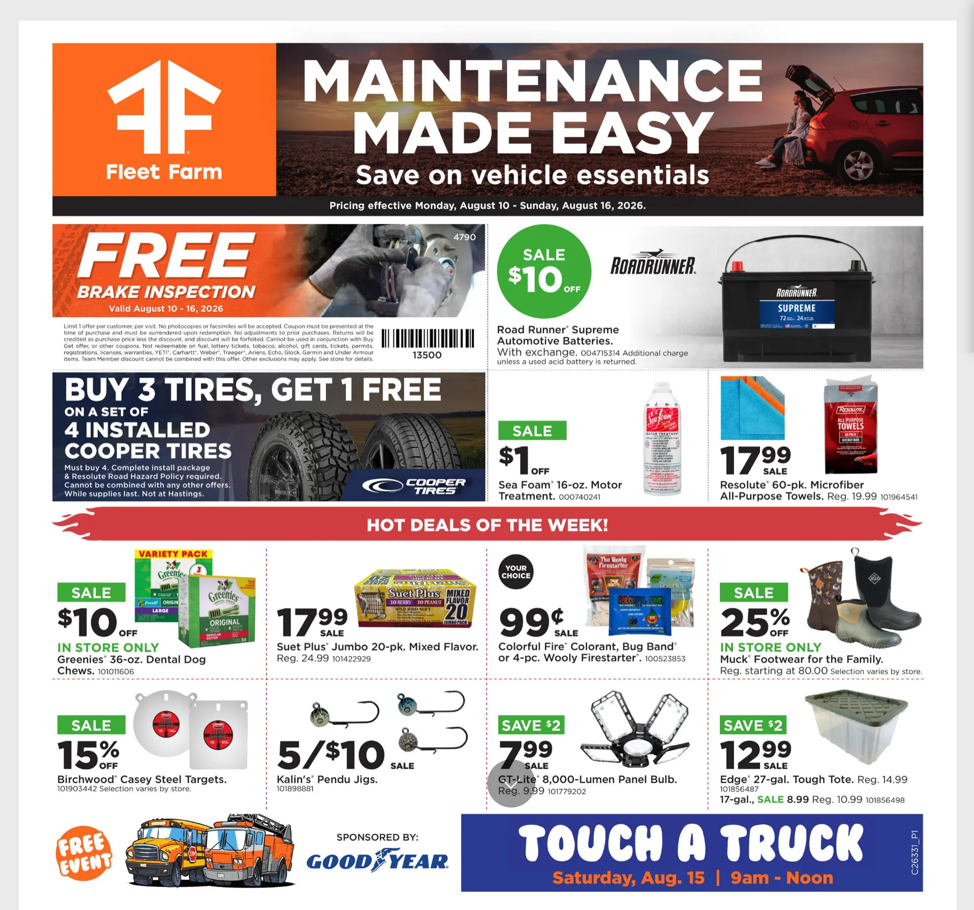 Weekly ad Fleet Farm — 2026-08-11 from August 11 to August 16 2026 - Page 